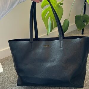 Love & Lore, East West tote, black